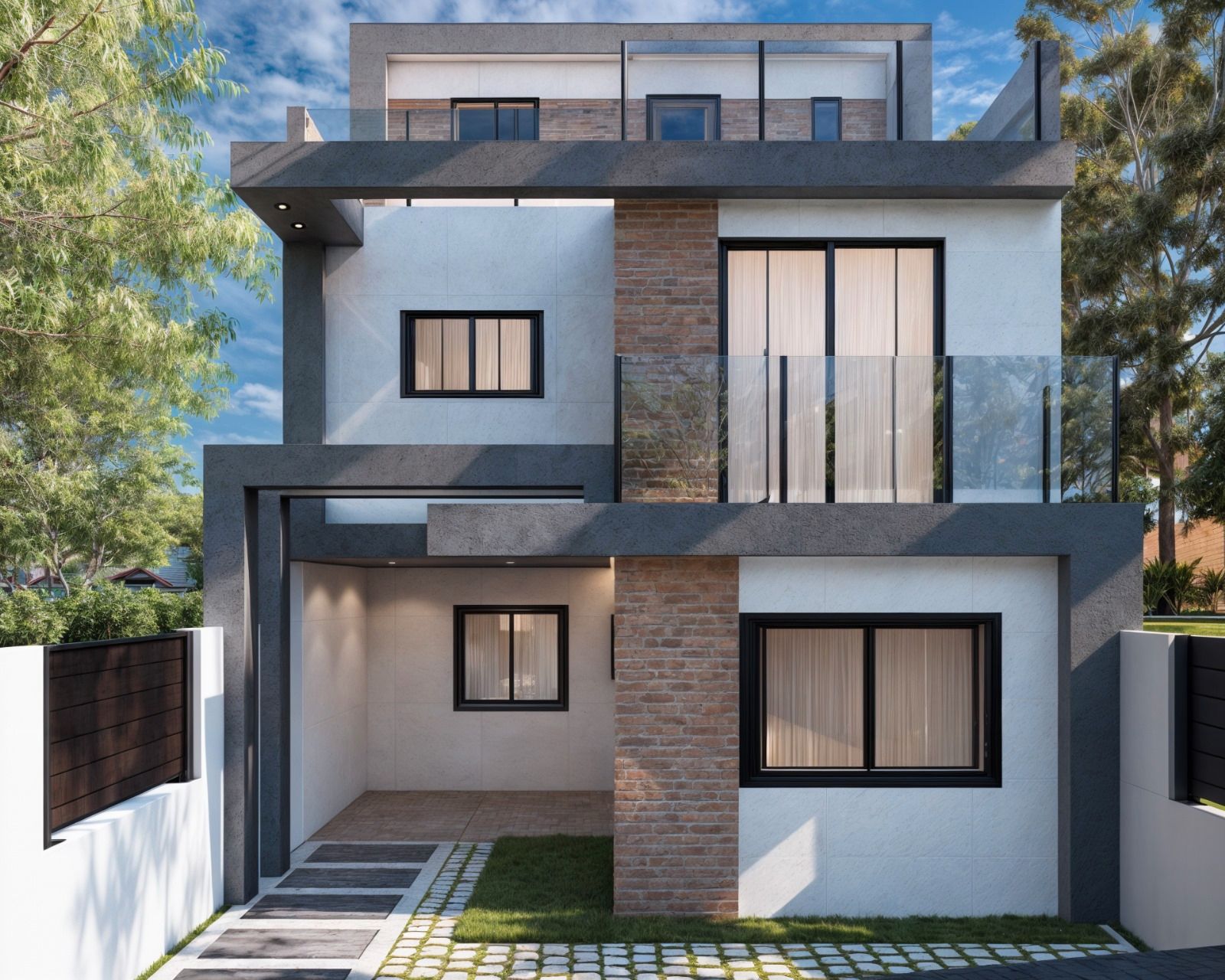 Exterior view of Single-family semi-detached for sale in Pinto