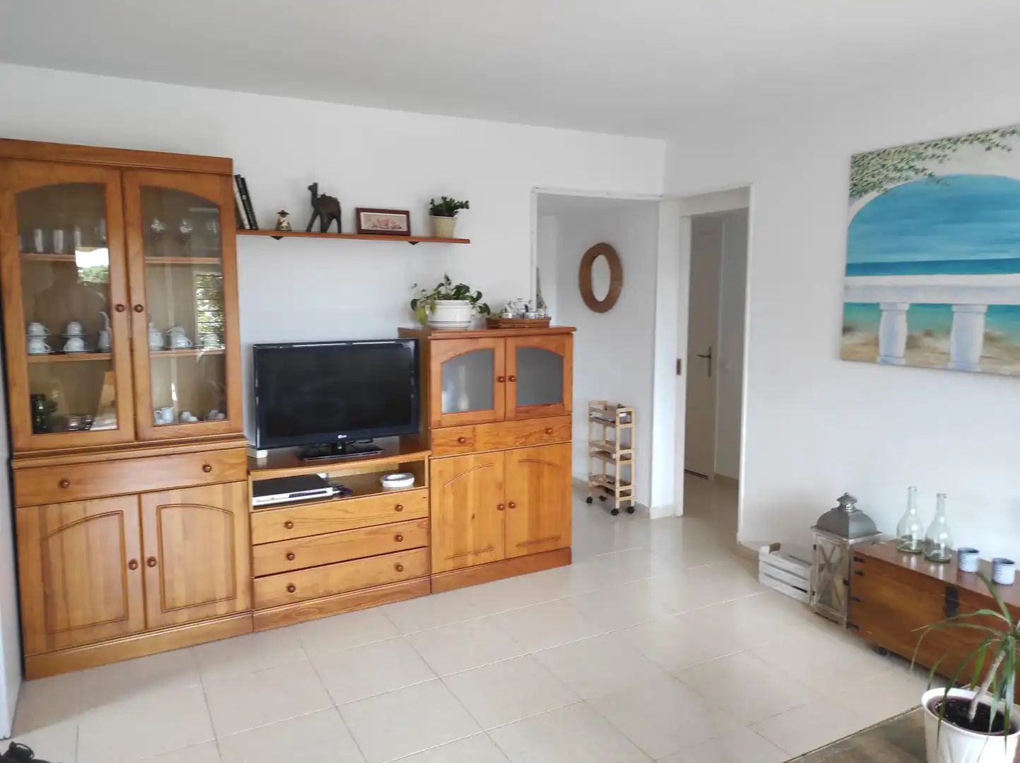 Sala d'estar de Apartament en venda en Tossa de Mar amb Jardí privat i Terrassa