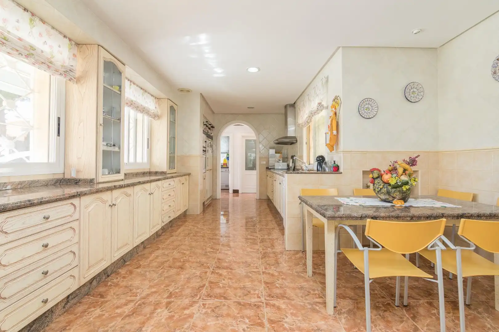 Cocina de Casa o chalet en venta en Elche / Elx con Aire acondicionado, Jardín privado y Terraza