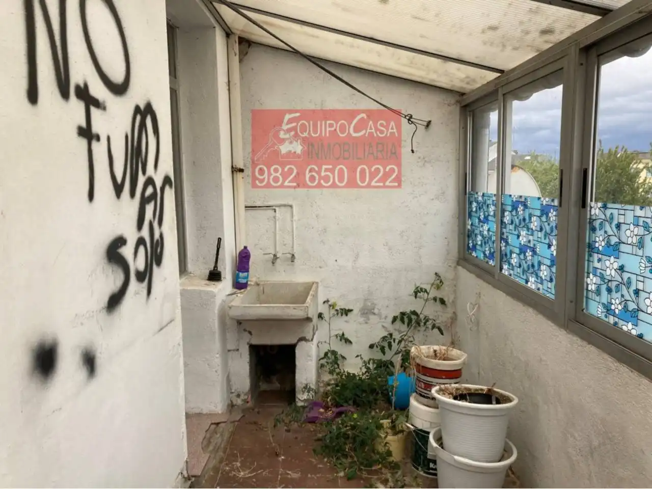 Vista exterior de Casa adosada en venta en Lugo con Terraza, Amueblado y Alarma