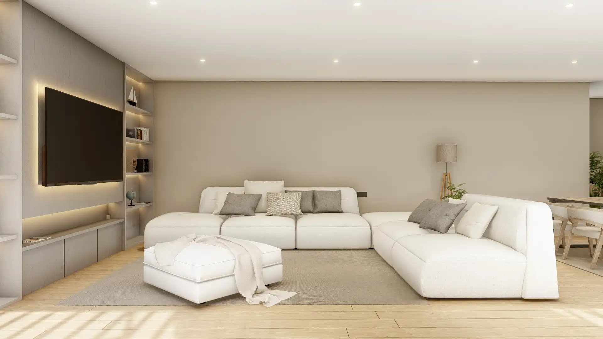 Living room of Houses for sale in Caldes de Malavella  with Air Conditioner, Private garden and Parquet flooring
