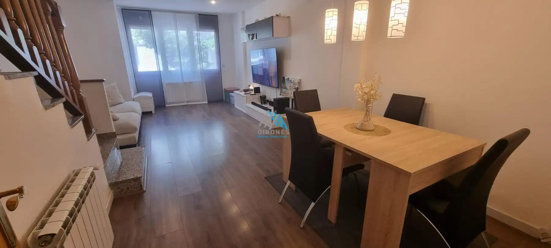 Wohnzimmer von Einfamilien-Reihenhaus zur Miete in Sant Feliu de Guíxols mit Klimaanlage, Heizung und Parkett