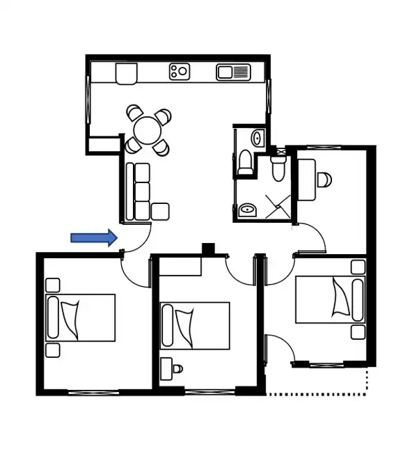 Wohnung mit Terrasse zum Verkauf in Calle del Capitán Rueda 13, imagen 2