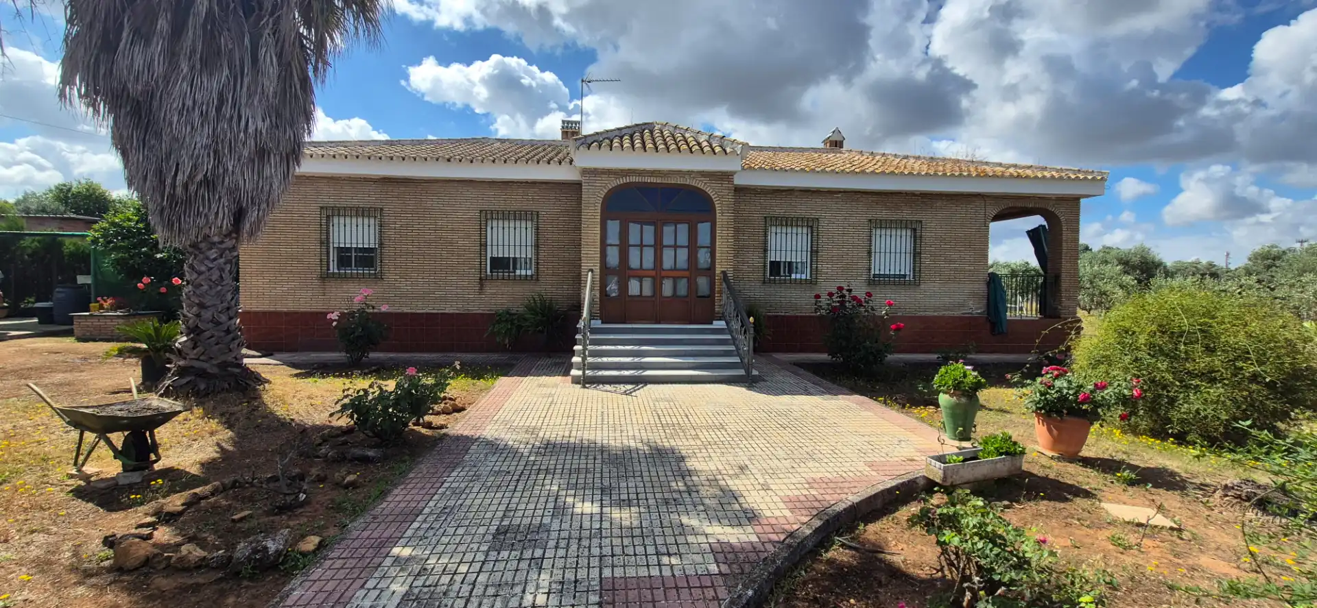 Vista exterior de Casa o chalet en venta en Carmona con Aire acondicionado, Calefacción y Jardín privado