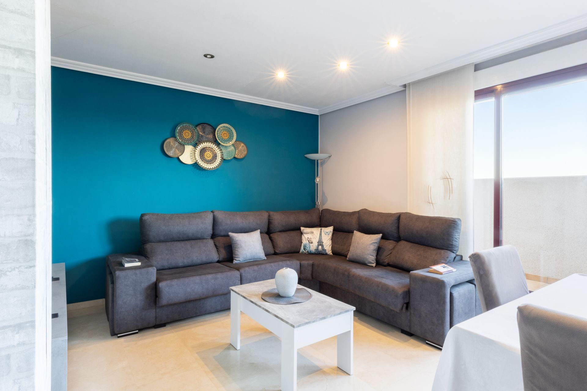 Sala d'estar de Àtic en venda en  Valencia Capital amb Aire condicionat, Calefacció i Terrassa