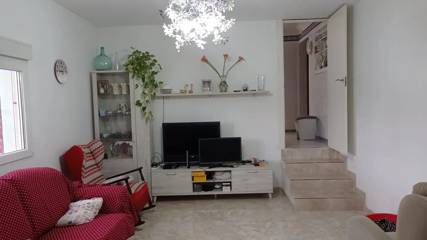 Sala d'estar de Finca rústica en venda en Elche / Elx amb Jardí privat, Terrassa i Piscina