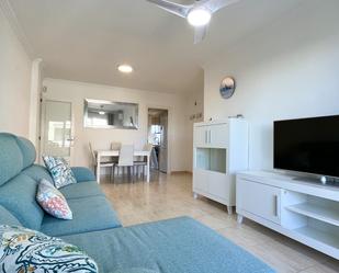 Sala d'estar de Apartament de lloguer en Ses Salines amb Aire condicionat