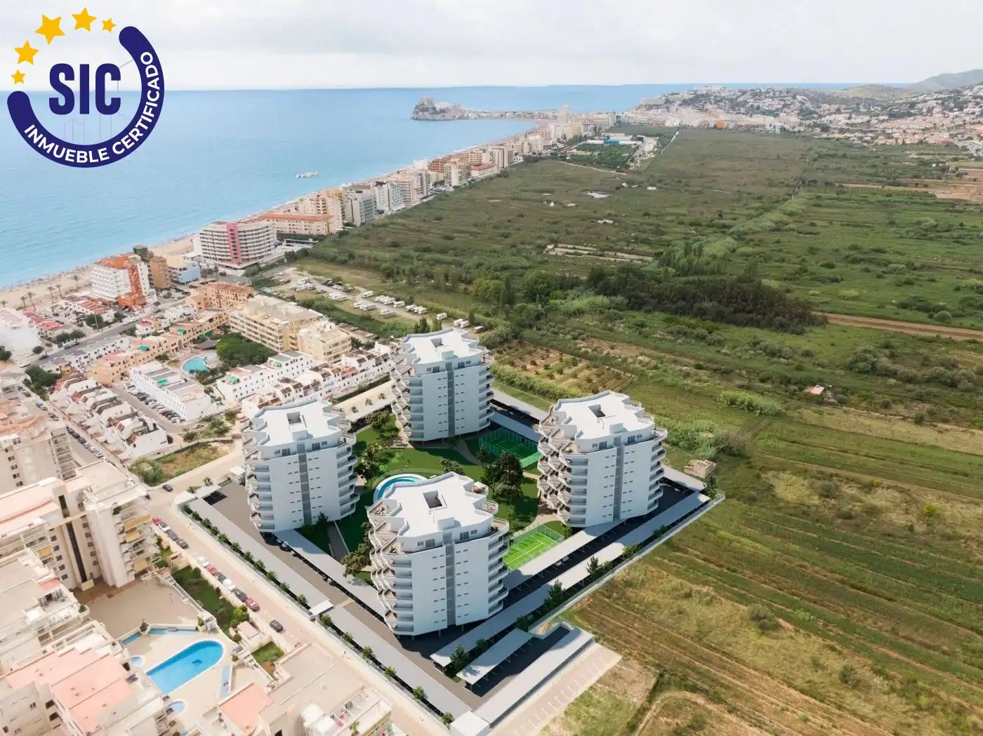Außenansicht von Dachboden zum Verkauf in Peñíscola / Peníscola mit Heizung, Privatgarten und Terrasse