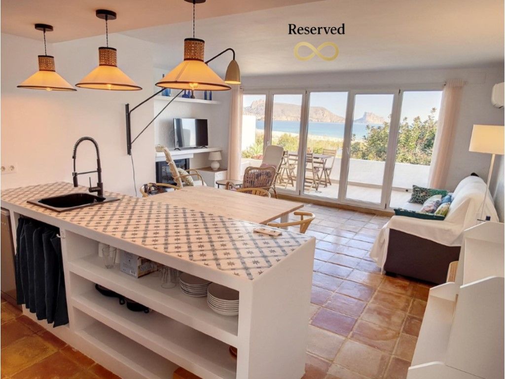 Cuina de Apartament de lloguer en Altea amb Aire condicionat, Jardí privat i Terrassa