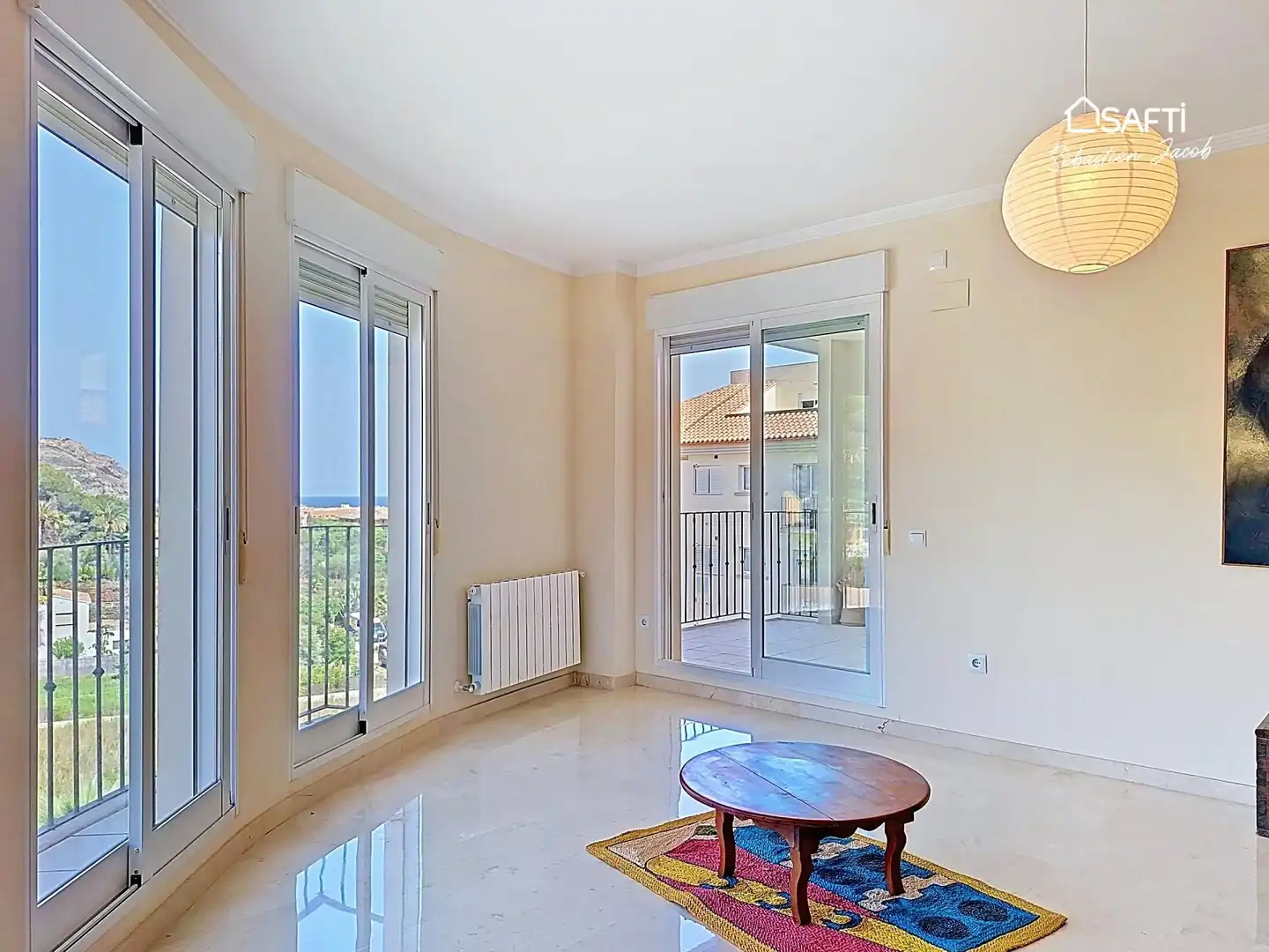 Wohnzimmer von Wohnung zum Verkauf in Jávea / Xàbia mit Heizung, Terrasse und Balkon