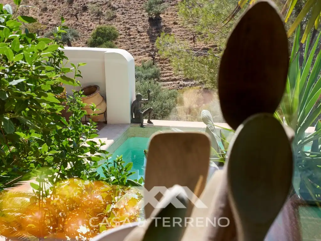 Terraza de Casa o chalet en venta en Comares con Aire acondicionado, Terraza y Piscina