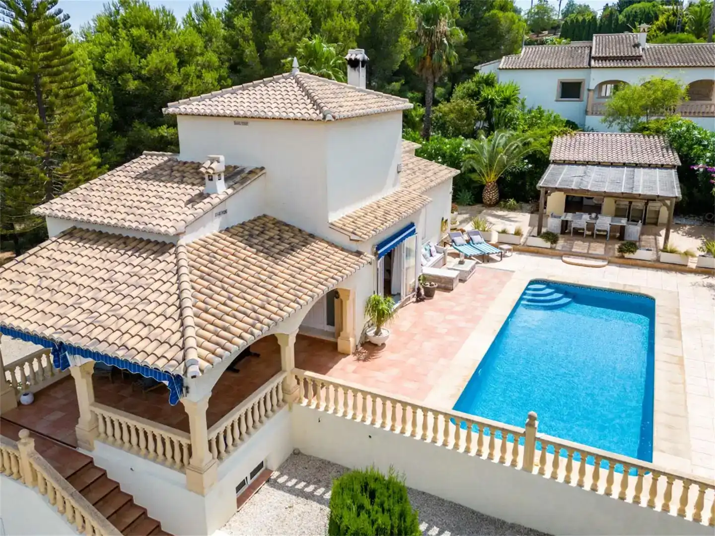 Vista exterior de Casa o chalet en venta en Jávea / Xàbia con Aire acondicionado y Piscina