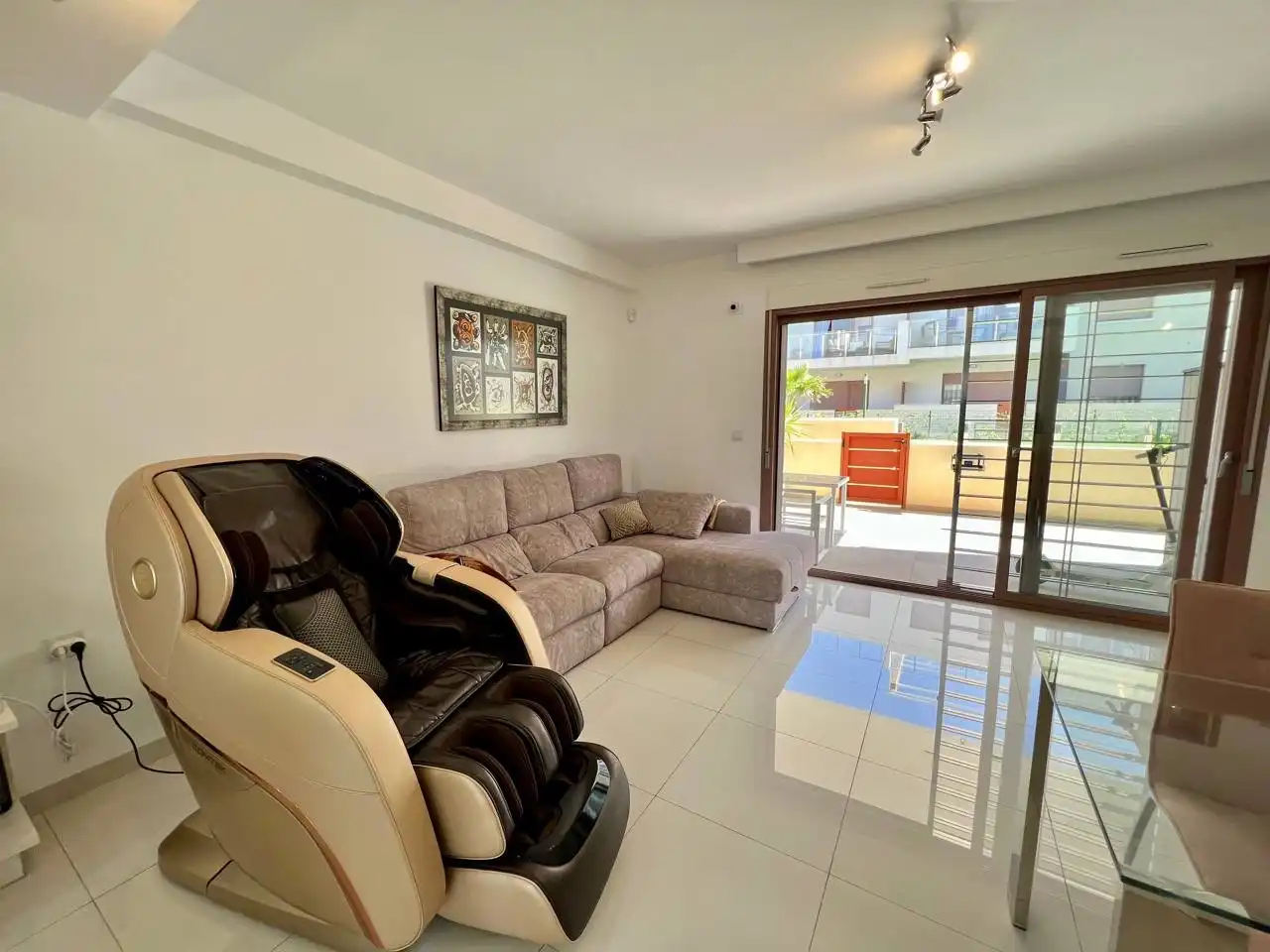 Living room of Ground floor for rent in Pilar de la Horadada  with Air Conditioner, Heating and Private garden