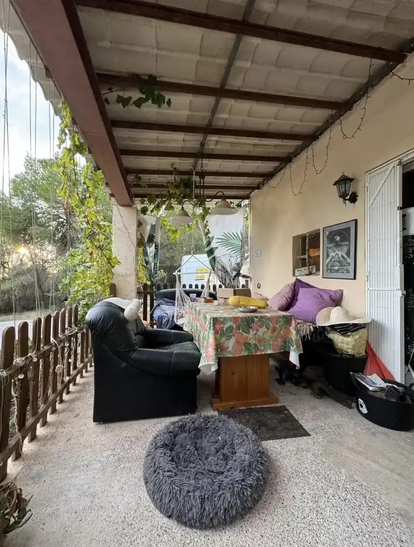 Terrassa de Finca rústica en venda en Sant Antoni de Portmany amb Aire condicionat, Jardí privat i Moblat