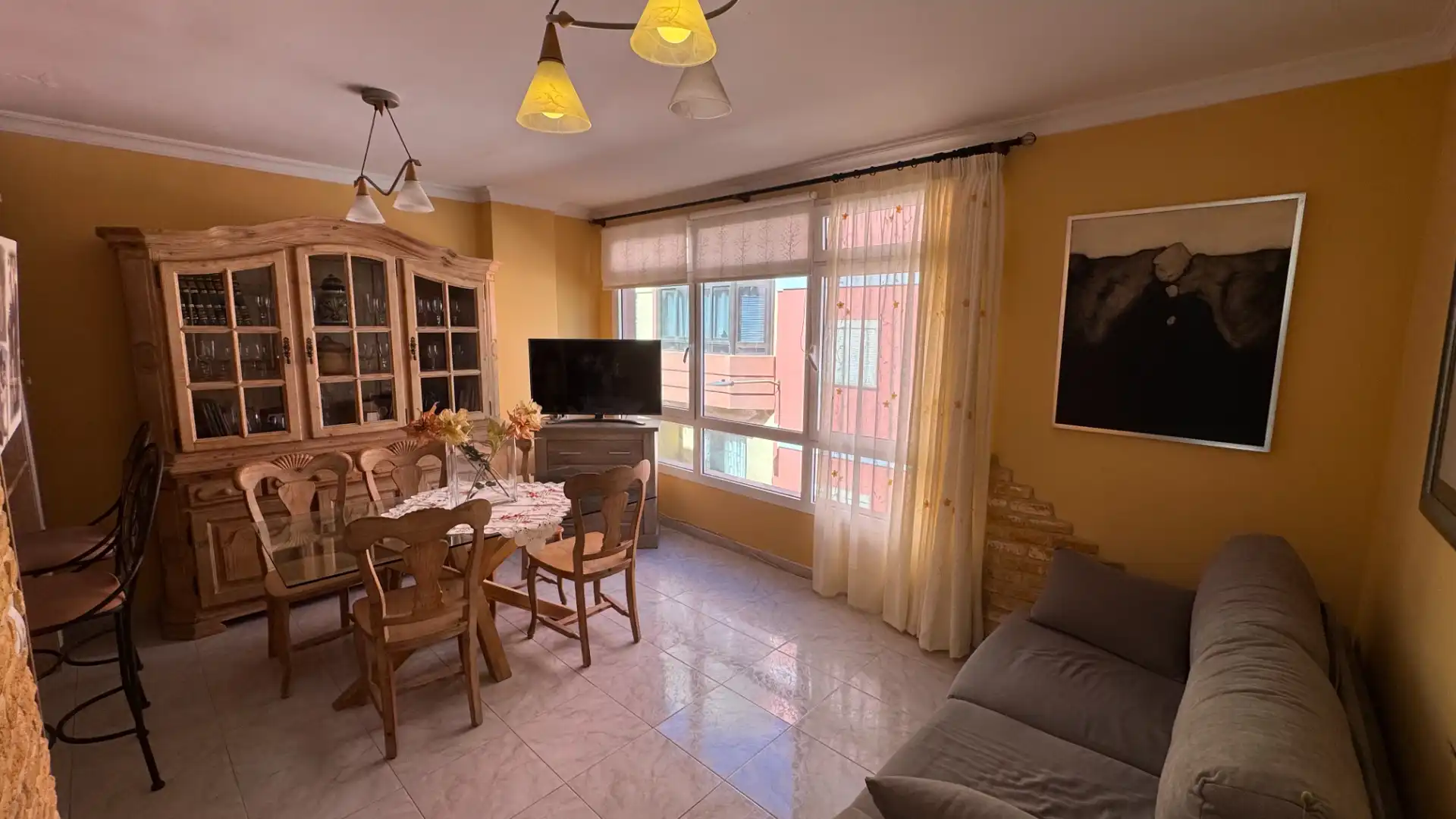 Sala de estar de Piso en venta en Las Palmas de Gran Canaria con Terraza