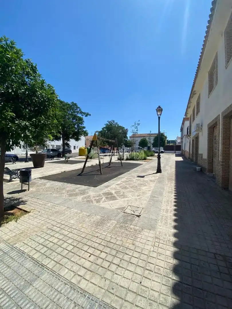 Vista exterior de Casa adosada en venta en Sanlúcar la Mayor
