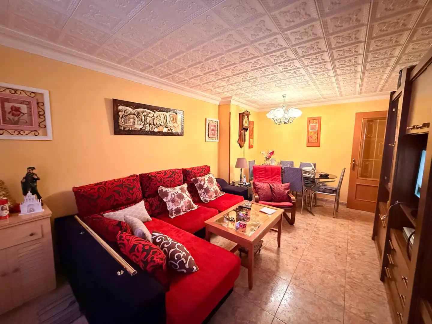 Wohnzimmer von Wohnung zum Verkauf in Madrid mit Heizung, Terrasse und Abstellraum