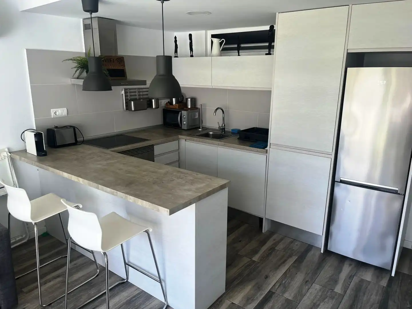 Cocina de Planta baja de alquiler en Cambrils con Aire acondicionado, Calefacción y Terraza