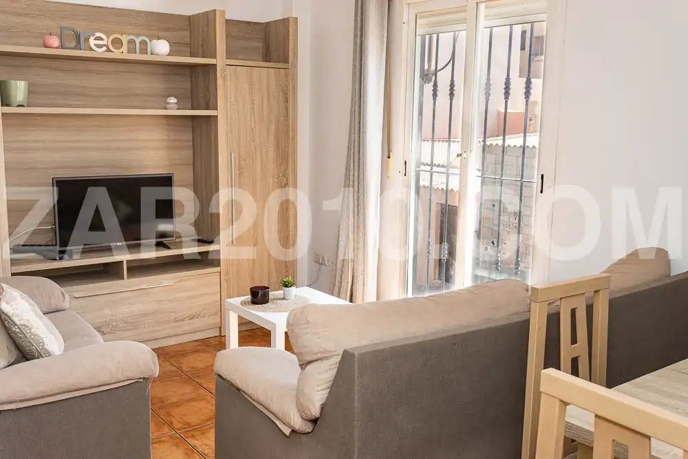 Sala de estar de Planta baja en venta en Garrucha con Amueblado, Horno y Lavadora