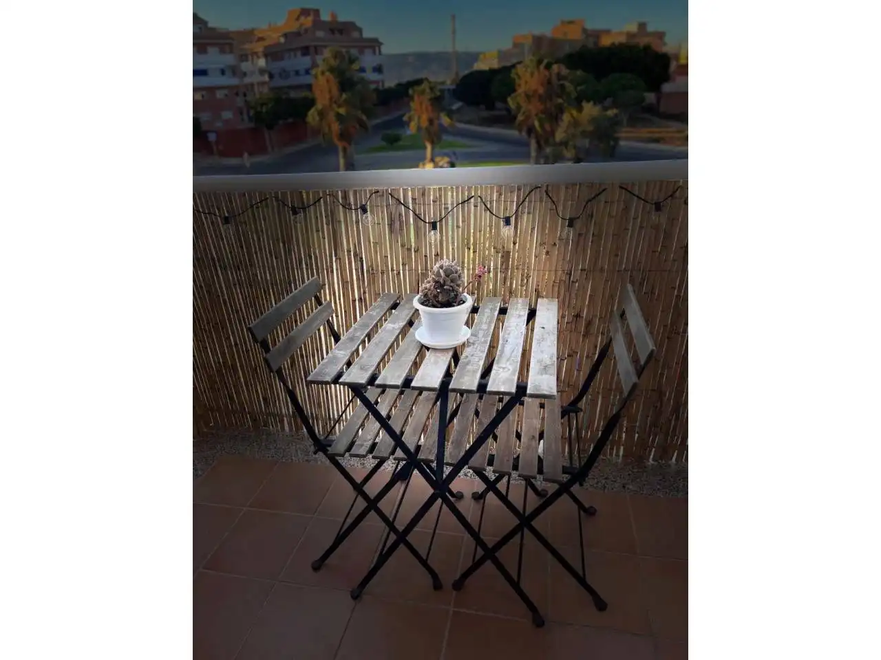 Balcony of Study for rent in Roquetas de Mar  with Air Conditioner, Furnished and Balcony