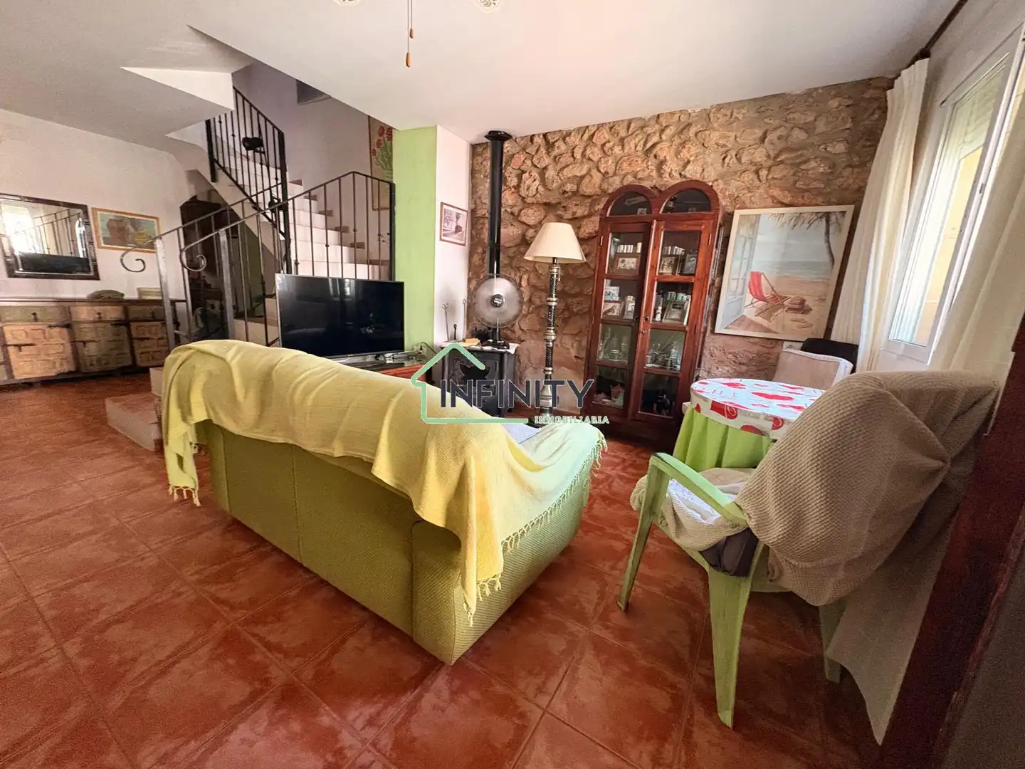 Sala d'estar de Casa o xalet en venda en Vilallonga / Villalonga amb Aire condicionat, Calefacció i Moblat