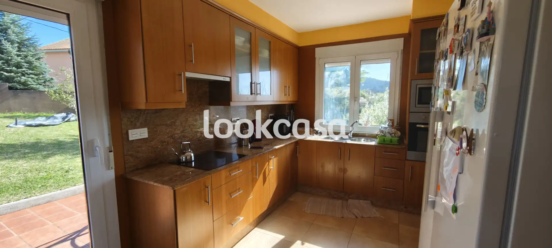 Cocina de Casa o chalet en venta en Meis con Calefacción, Jardín privado y Parquet