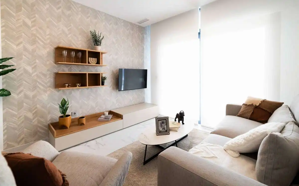 Wohnzimmer von Wohnung zum Verkauf in Benidorm mit Terrasse und Gemeinschaftspool