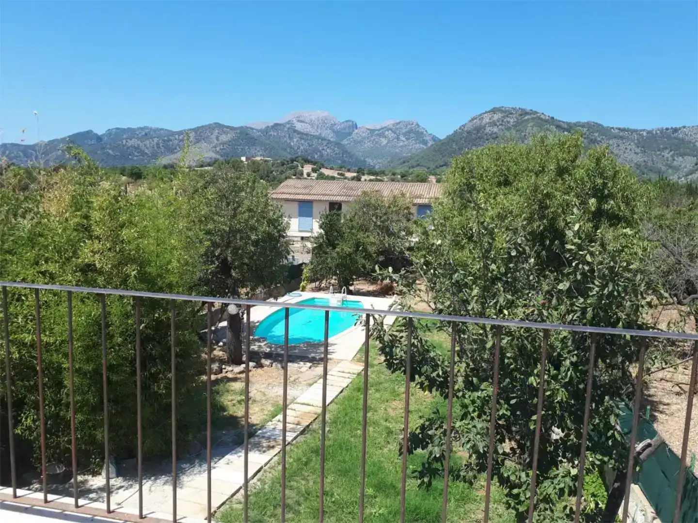 Jardí de Casa adosada en venda en Campanet amb Aire condicionat, Piscina i Balcó