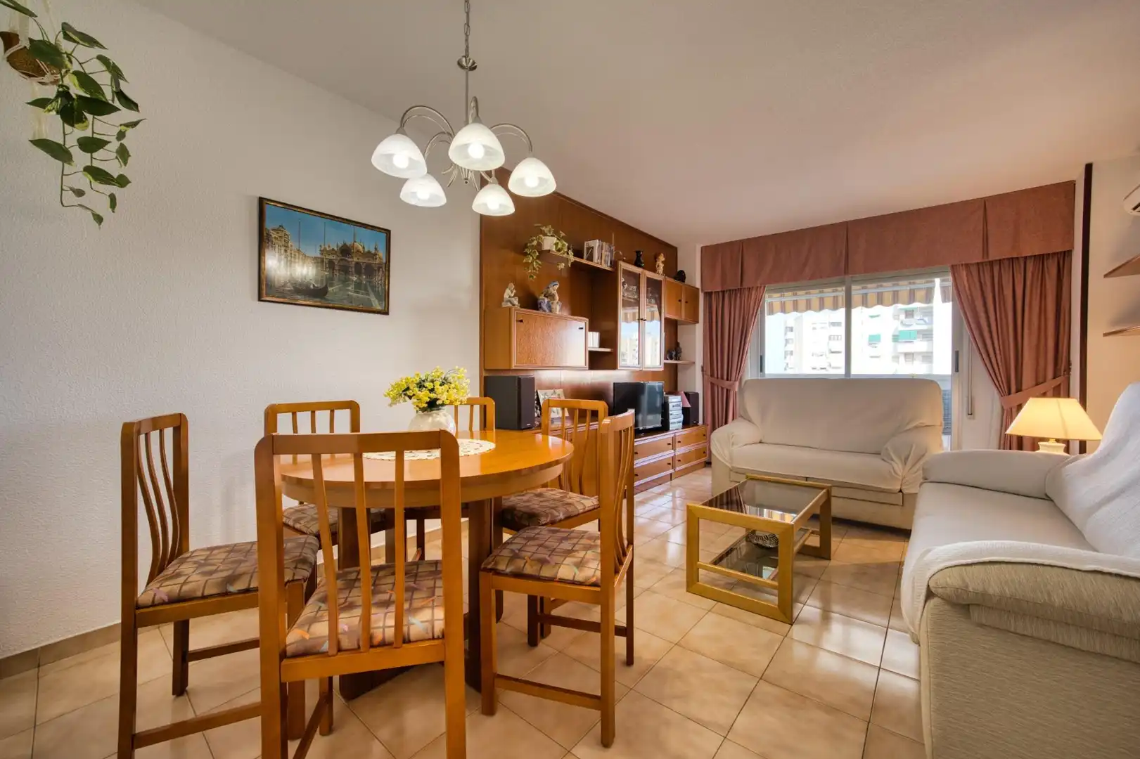 Living room of Flat for sale in Alicante / Alacant  with Air Conditioner, Private garden and Balcony