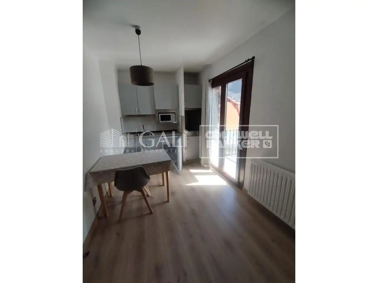 Balcony of Study for rent in Encamp  with Heating, Parquet flooring and Terrace
