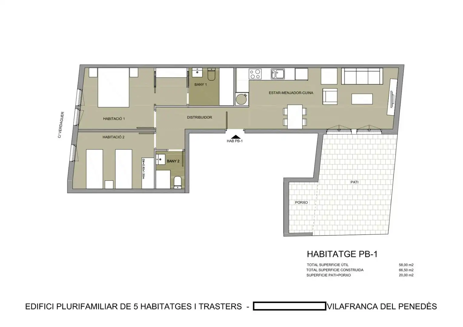 Planta baja en venta en Vilafranca del Penedès con Aire acondicionado, Calefacción y Terraza