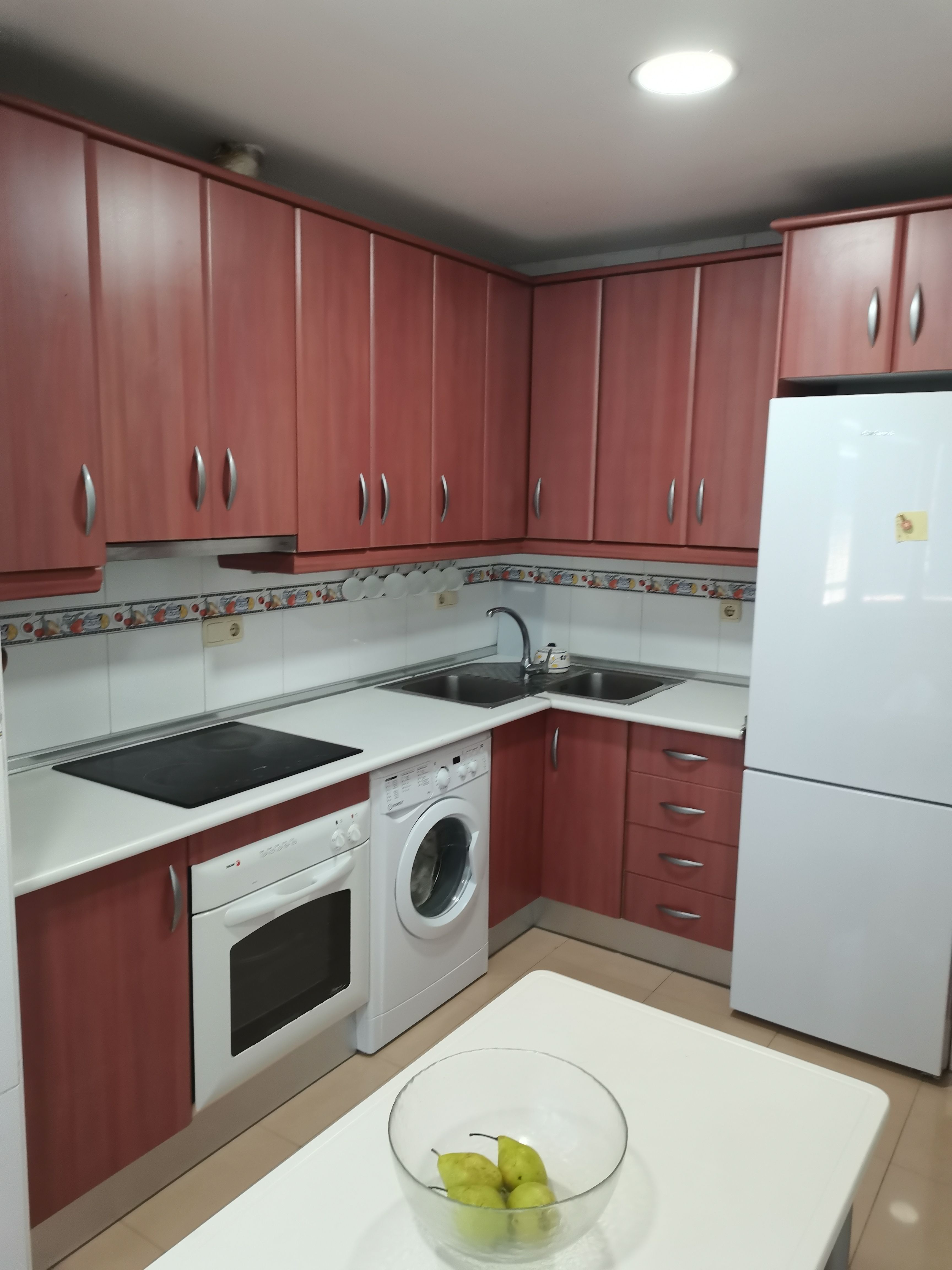 Kitchen of Flat for sale in  Melilla Capital  with Air Conditioner, Terrace and Furnished