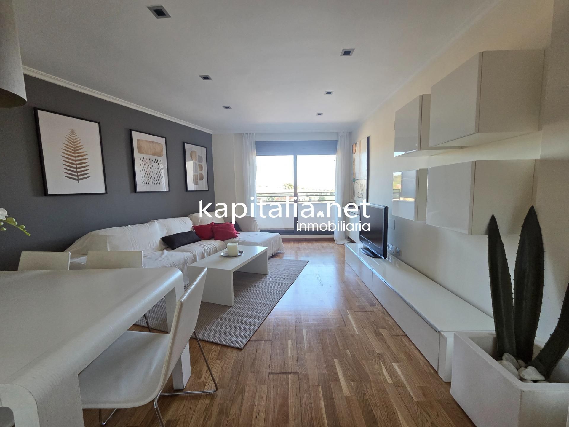 Sala de estar de Piso en venta en Ontinyent con Aire acondicionado, Parquet y Trastero