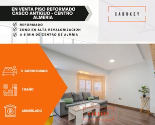 Sala d'estar de Pis en venda en  Almería Capital amb Aire condicionat i Moblat