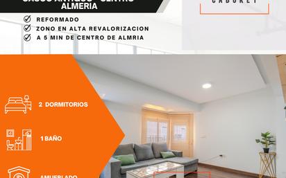 Sala d'estar de Pis en venda en  Almería Capital amb Aire condicionat i Moblat