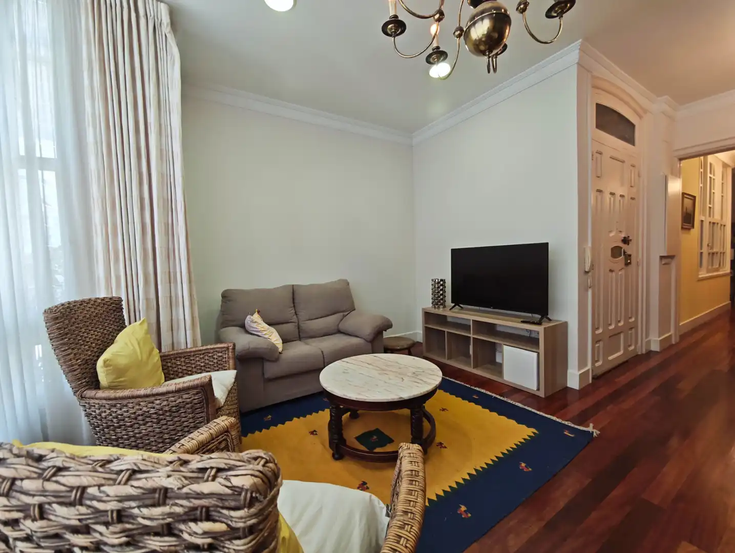 Sala de estar de Piso de alquiler en Ferrol con Calefacción, Parquet y Terraza