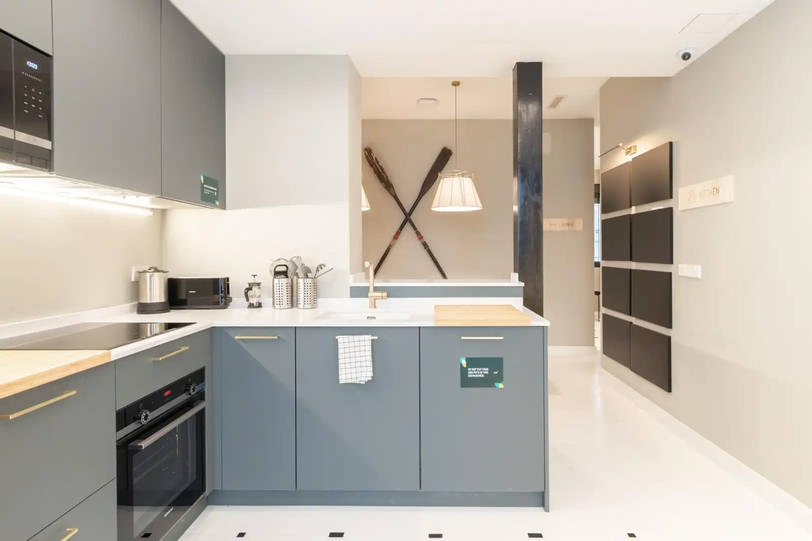 Kitchen of Study for rent in Madrid  with Air Conditioner, Heating and Furnished