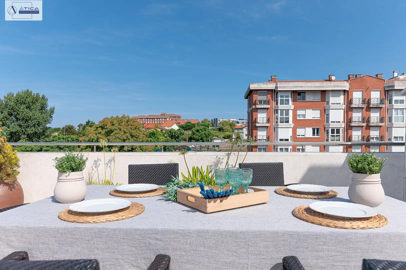 Terraza de Ático en venta en Santander con Calefacción, Jardín privado y Parquet