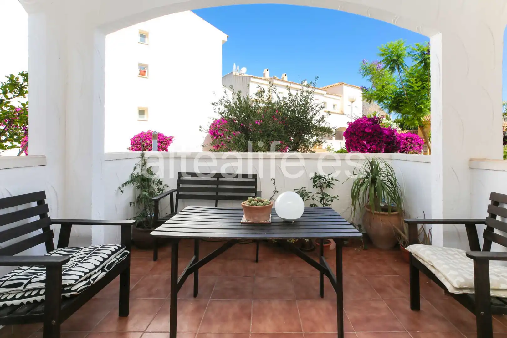 Terrassa de Casa adosada en venda en La Nucia amb Terrassa i Piscina comunitària