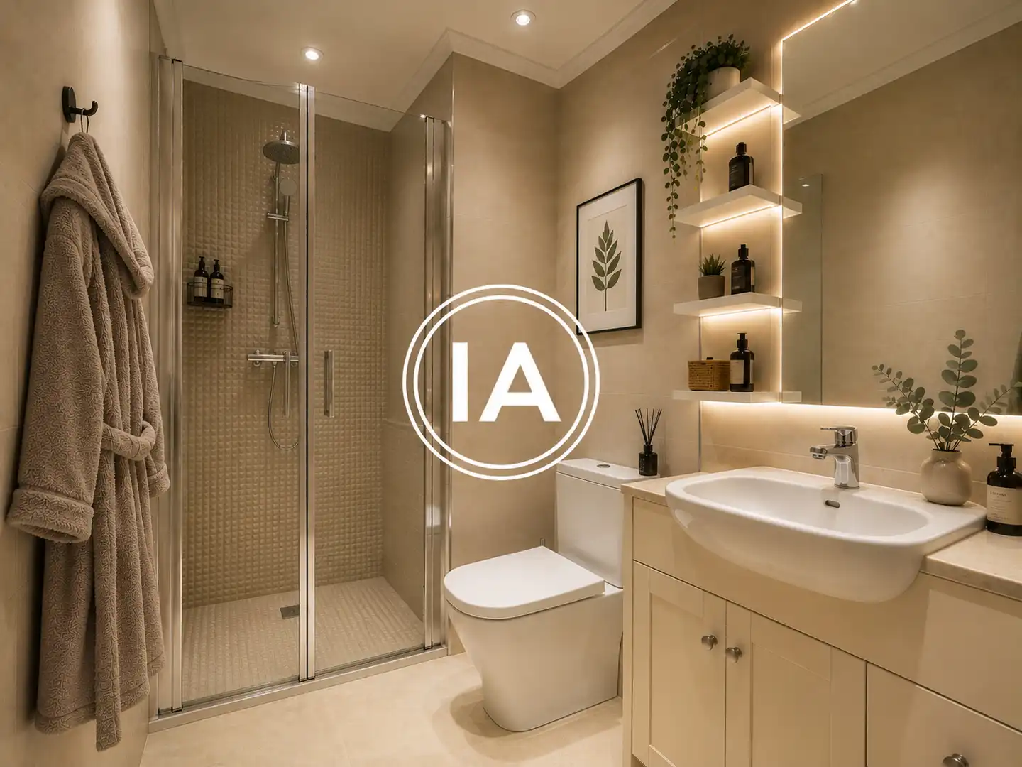 Badezimmer von Wohnung zum Verkauf in Zaldibar mit Heizung, Möbliert und Ofen