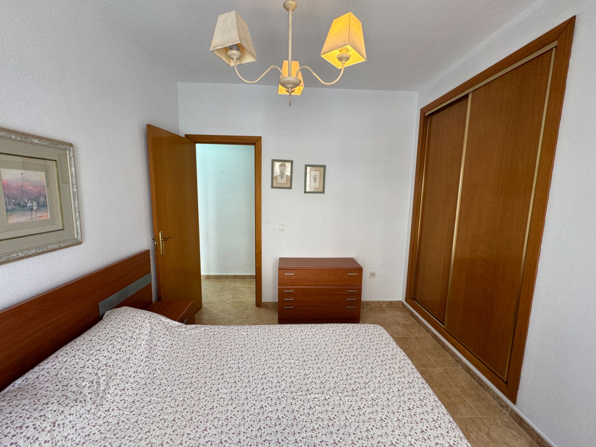 Bedroom of Flat to share in Málaga Capital  with Air Conditioner, Furnished and Balcony