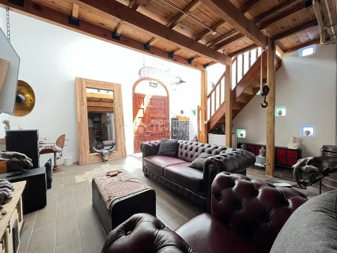 Sala de estar de Casa adosada en venta en Jerez de la Frontera con Aire acondicionado