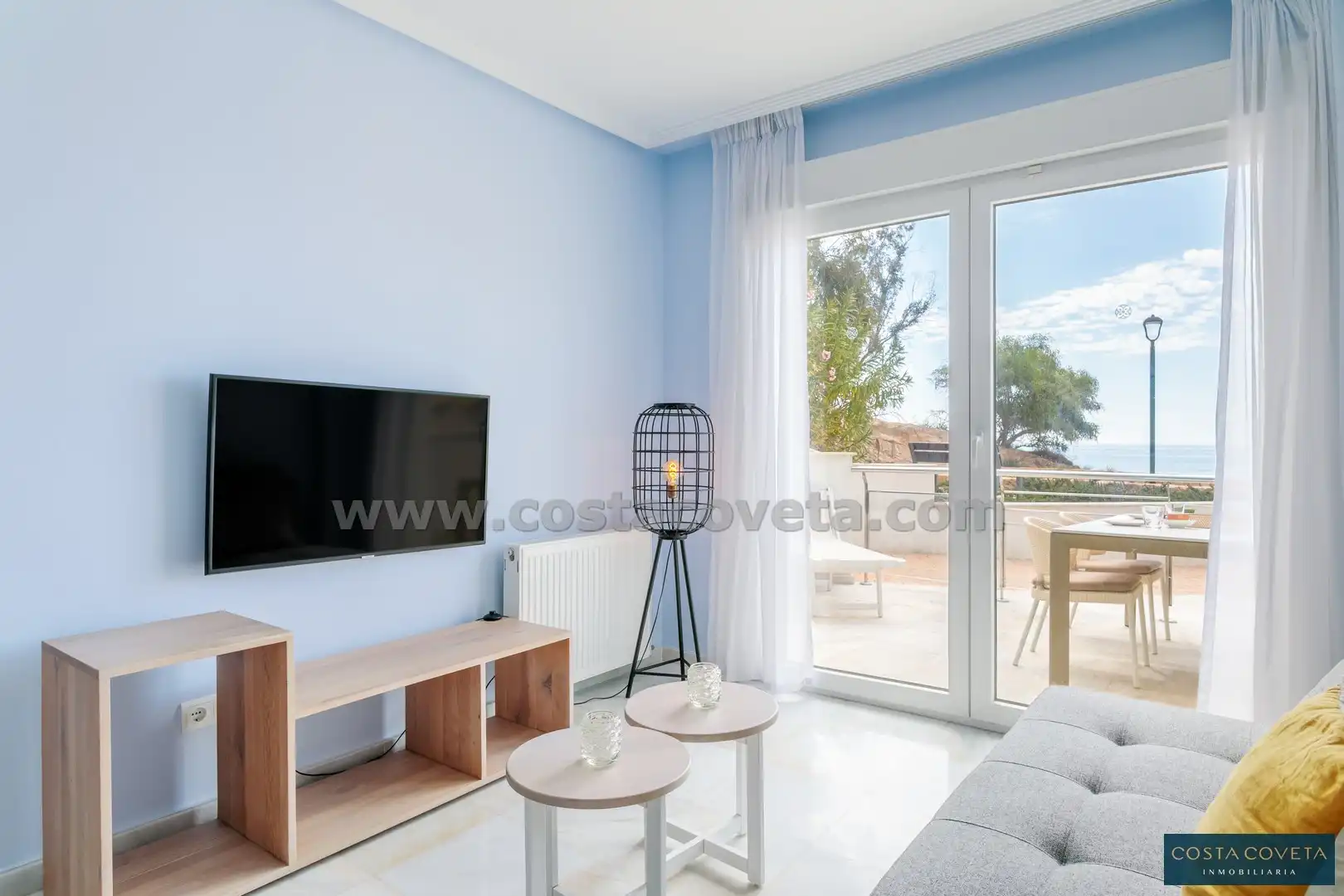Wohnzimmer von Erdgeschoss zum Verkauf in El Campello mit Klimaanlage, Heizung und Terrasse