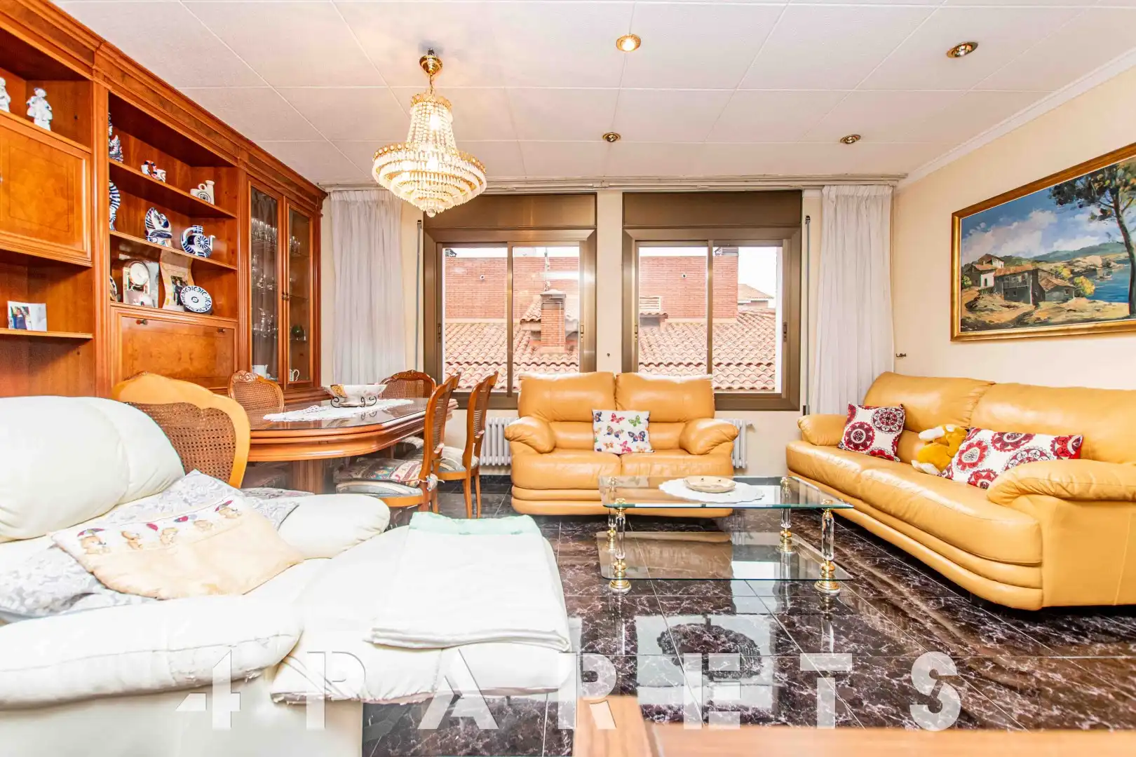 Sala de estar de Piso en venta en Premià de Mar con Calefacción, Horno y Balcón