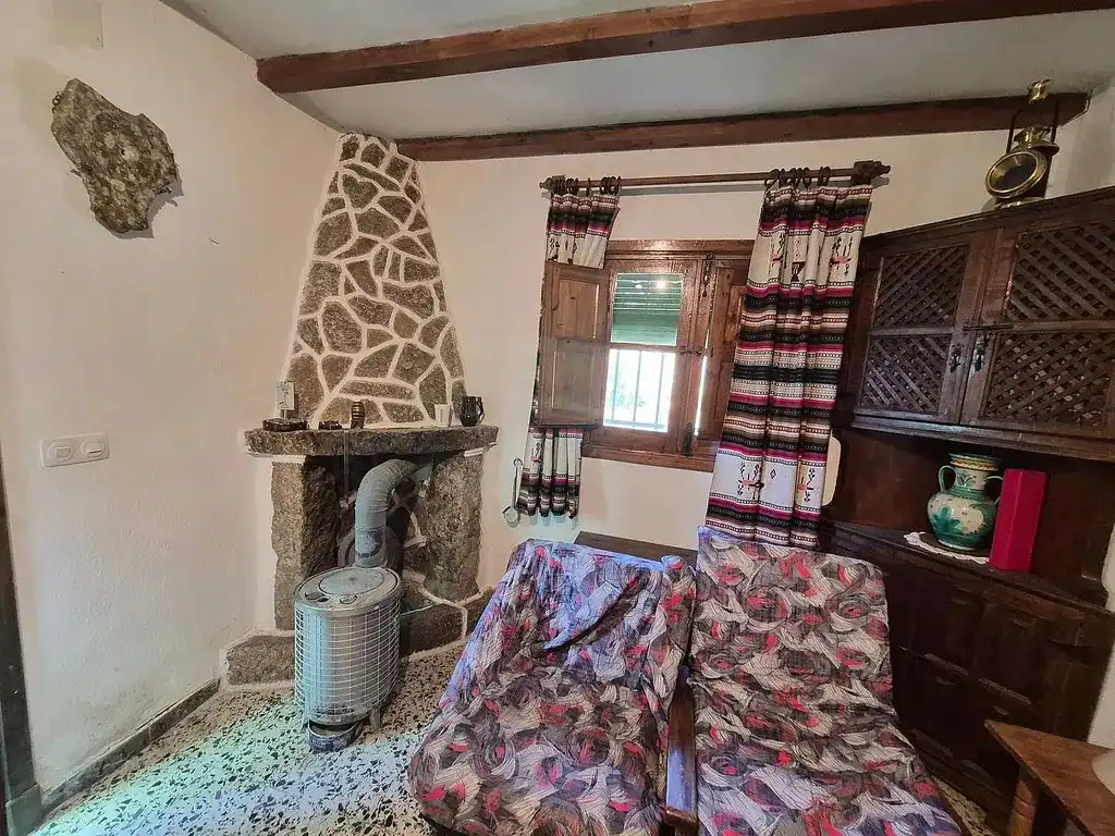 Sala de estar de Casa adosada en venta en Santa María de la Alameda con Jardín privado y Terraza