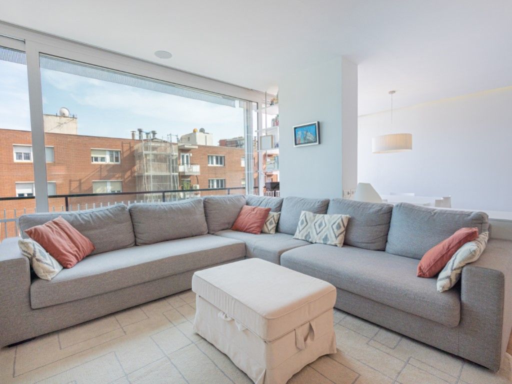 Sala d'estar de Apartament en venda en  Barcelona Capital amb Balcó
