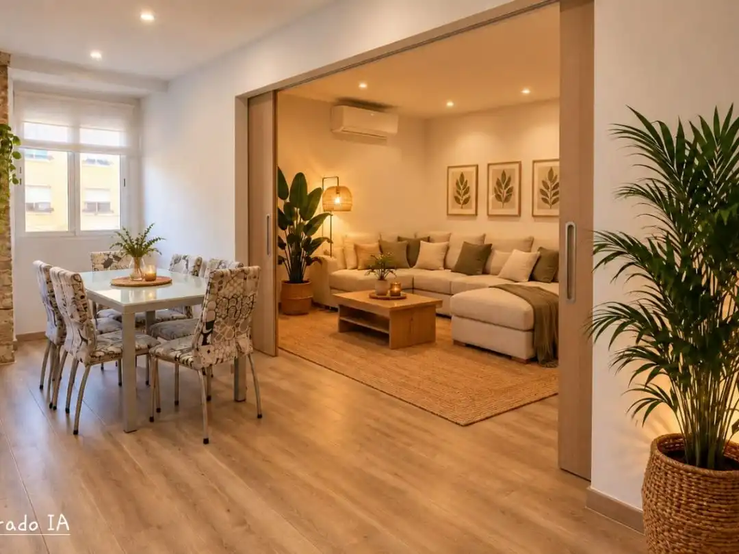 Sala de estar de Piso en venta en  Valencia Capital con Aire acondicionado y Balcón