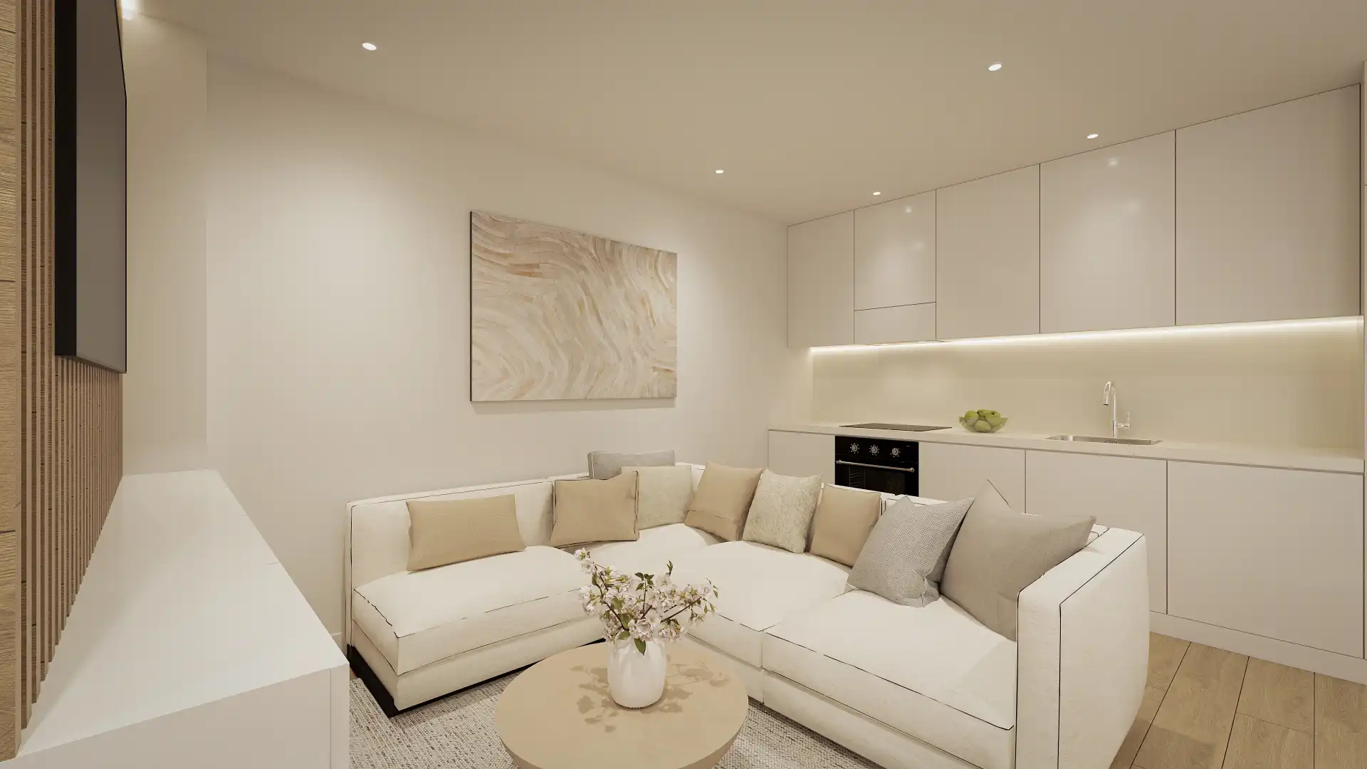 Living room of Apartments for sale in San Vicente del Raspeig / Sant Vicent del Raspeig  with Air Conditioner, Terrace and Oven