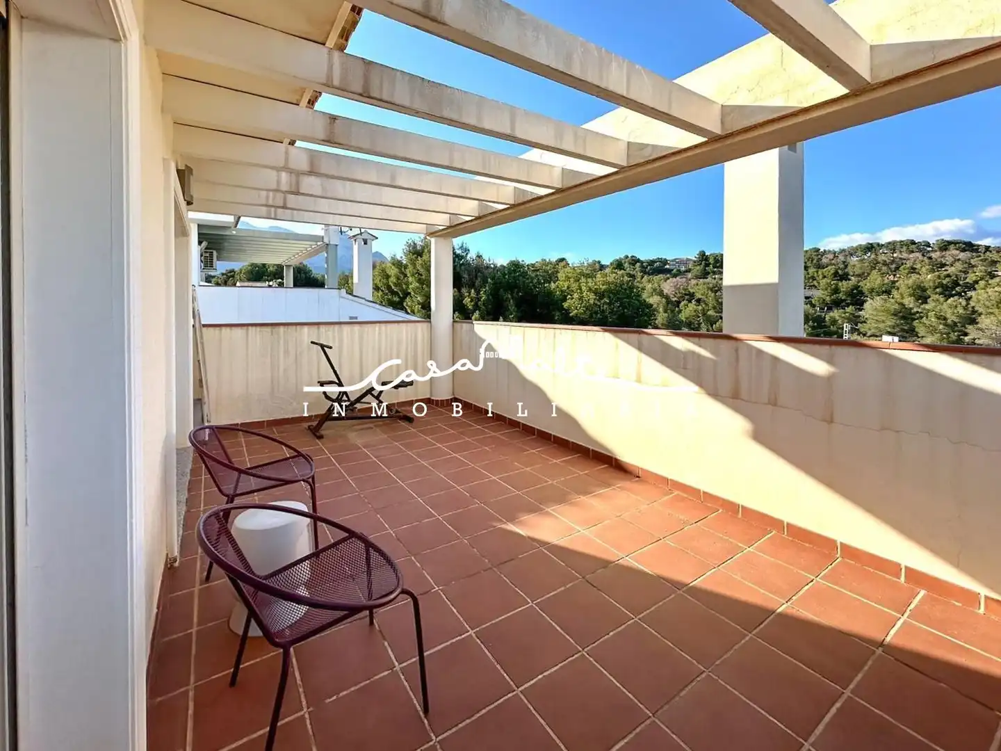 Terraza de Casa o chalet en venta en L'Alfàs del Pi con Aire acondicionado, Jardín privado y Terraza
