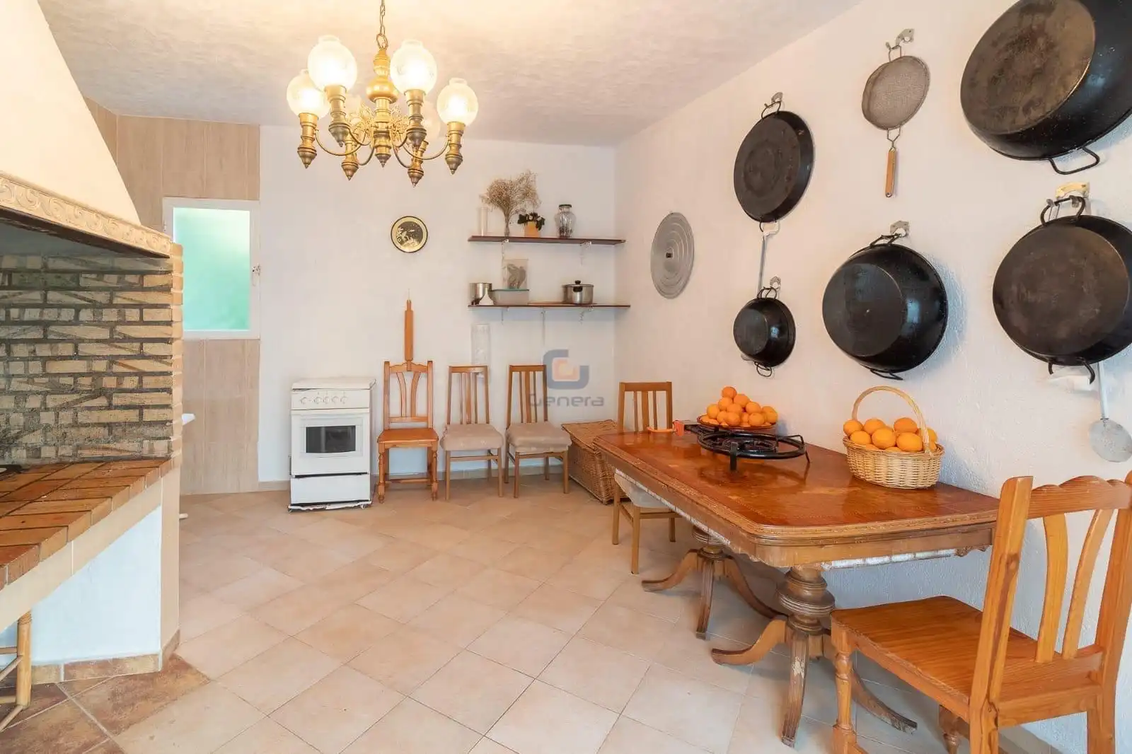 Küche von Haus oder Chalet zum Verkauf in Beniatjar mit Privatgarten, Terrasse und Abstellraum